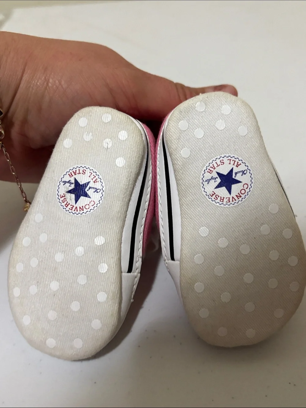 Converse Pink Canvas Kids Sneakers with White Accents